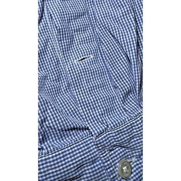 Ralph Lauren Button Down Shirt Gingham Check Blue Mens Size XL Long Sleeve Logo - Picture 10 of 16